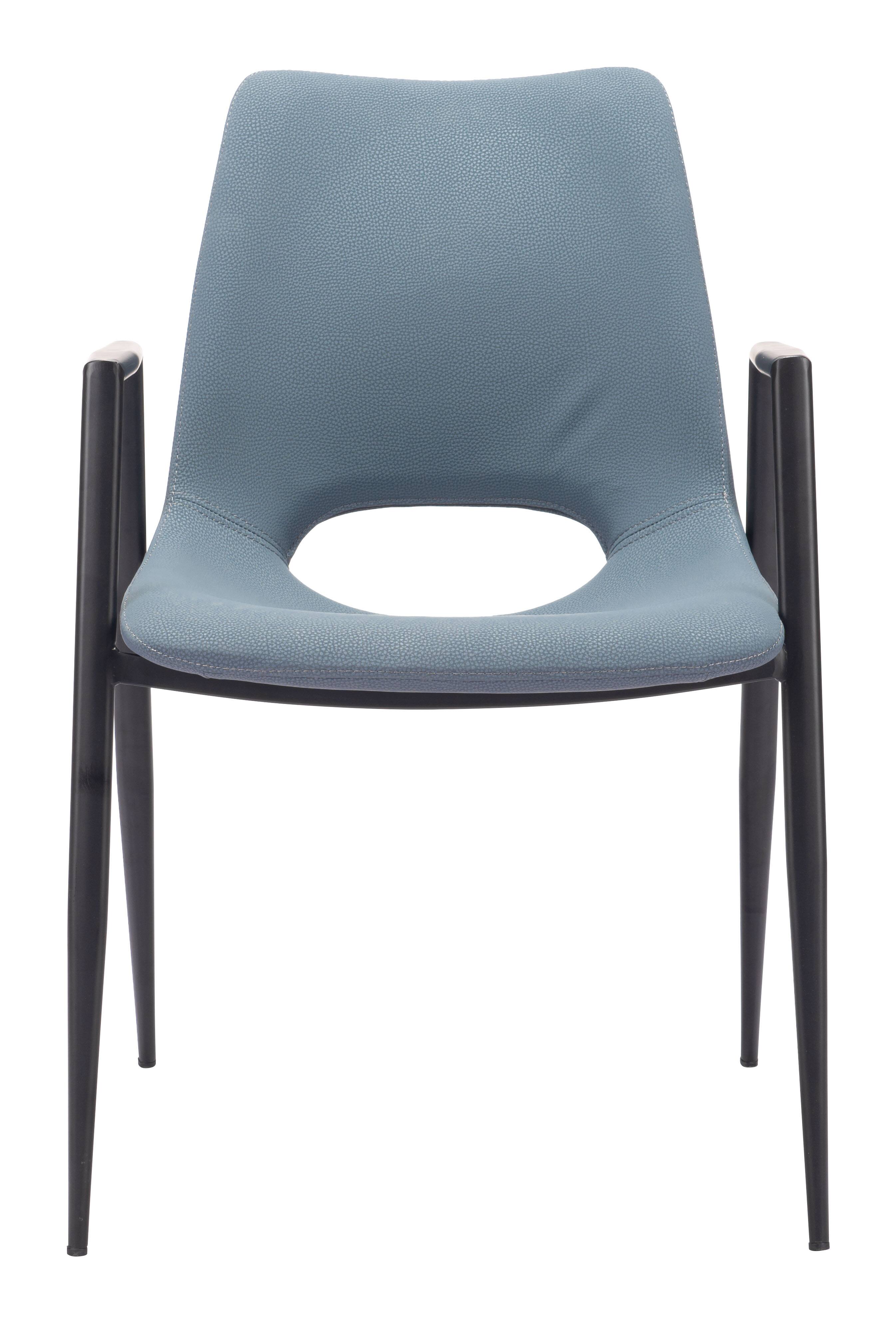 Alt View 1. Hivvago - Desi Dining Chair (Set of 2) Azure Gray - Azure Gray.