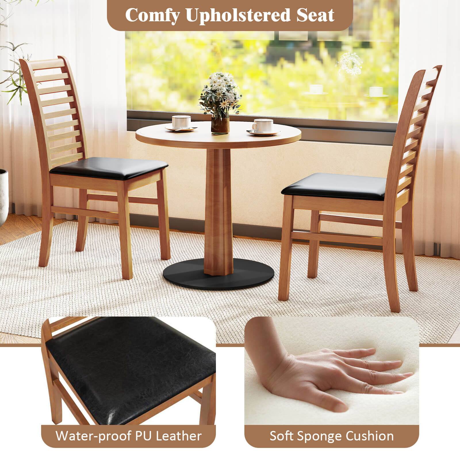 Comfy Upholstered Seat

Water-proof PU Leather

Soft Sponge Cushion