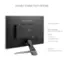 FLEXIBLE CONNECTIVITY OPTIONS ViewSonic x2 2-Watt Speakers VESA Compatible Wall Mount (100x100mm) x1 VGA x1 HDMI 1.4 x1 DisplayPort (In) x2 Audio (In/Out) Ergonomics: Tilt 5 Forward, 23 Back