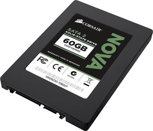 Angle Standard. Corsair - Nova 2 60GB Internal Serial ATA II Solid State Drive for Laptops.