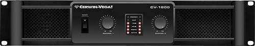 Front Standard. Cerwin Vega - 1800W Power Amplifier - Black.