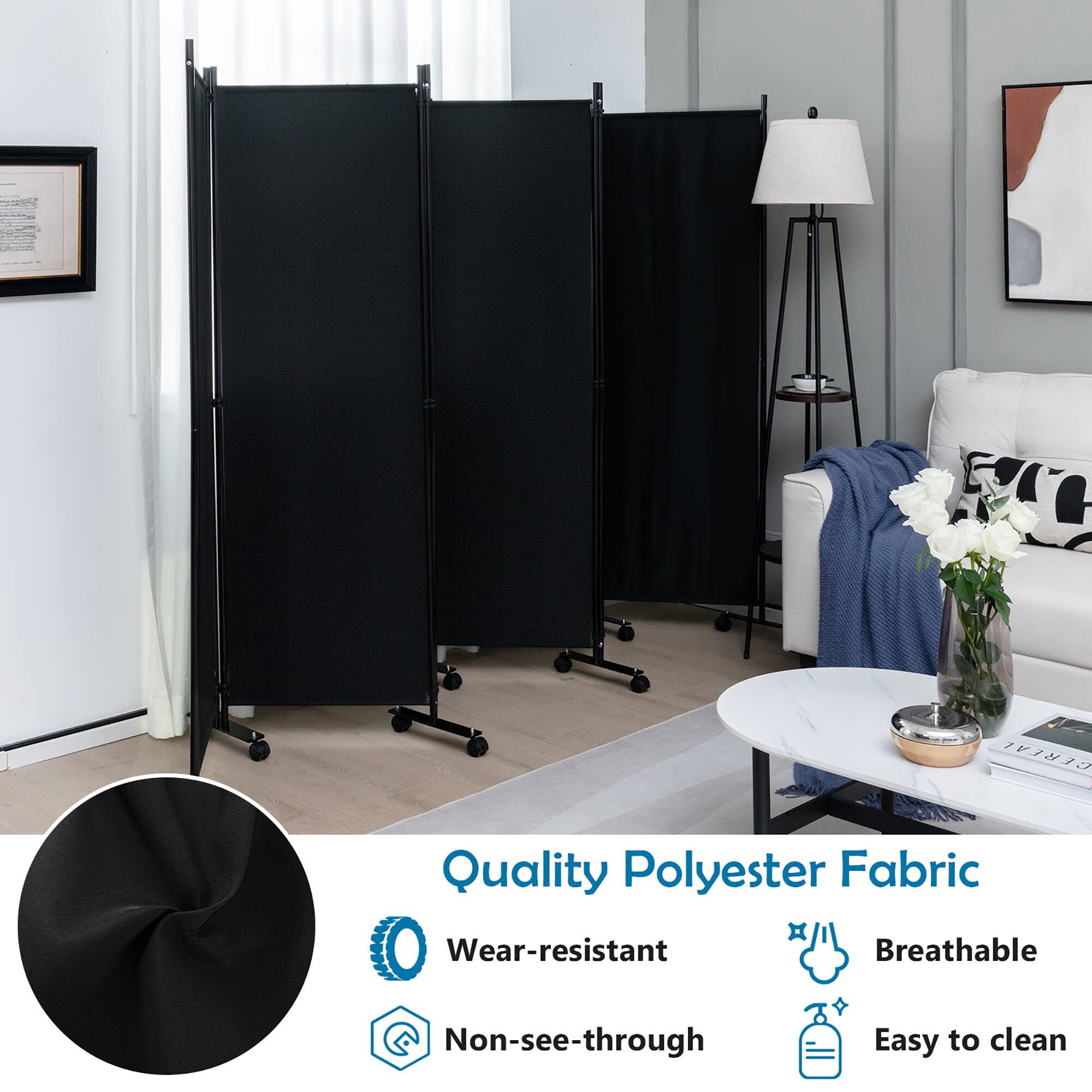 Quality Polyester Fabric  
- Wear-resistant  
- Breathable  
- Non-see-through  
- Easy to clean