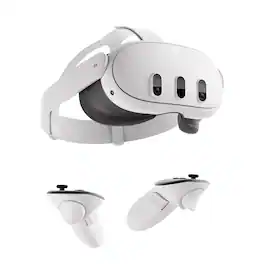 Meta - Quest 3 512GB | Virtual Reality Headset Without Wires — Thirty Percent Sharper Resolution — 2X Graphical Processing - White