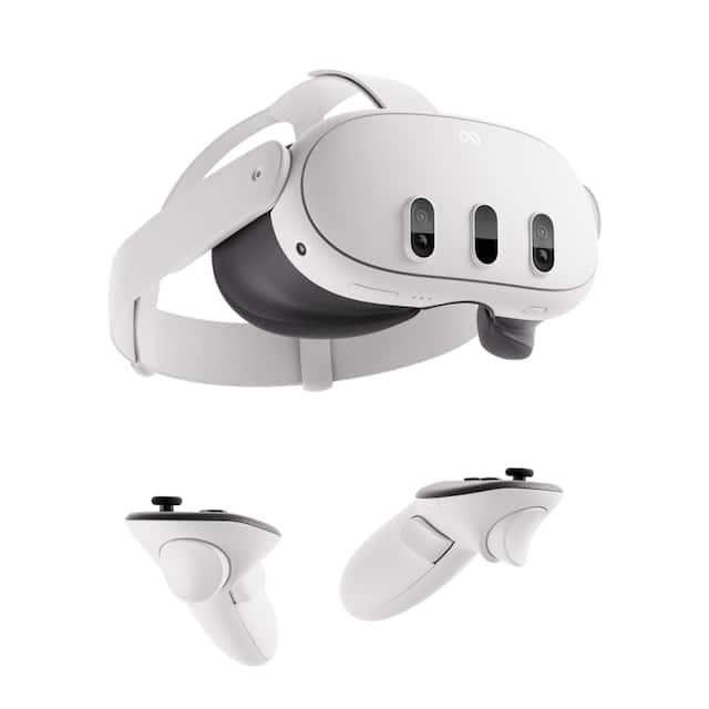 Meta - Quest 3 512GB | Virtual Reality Headset Without Wires — Thirty Percent Sharper Resolution — 2X Graphical Processing - White