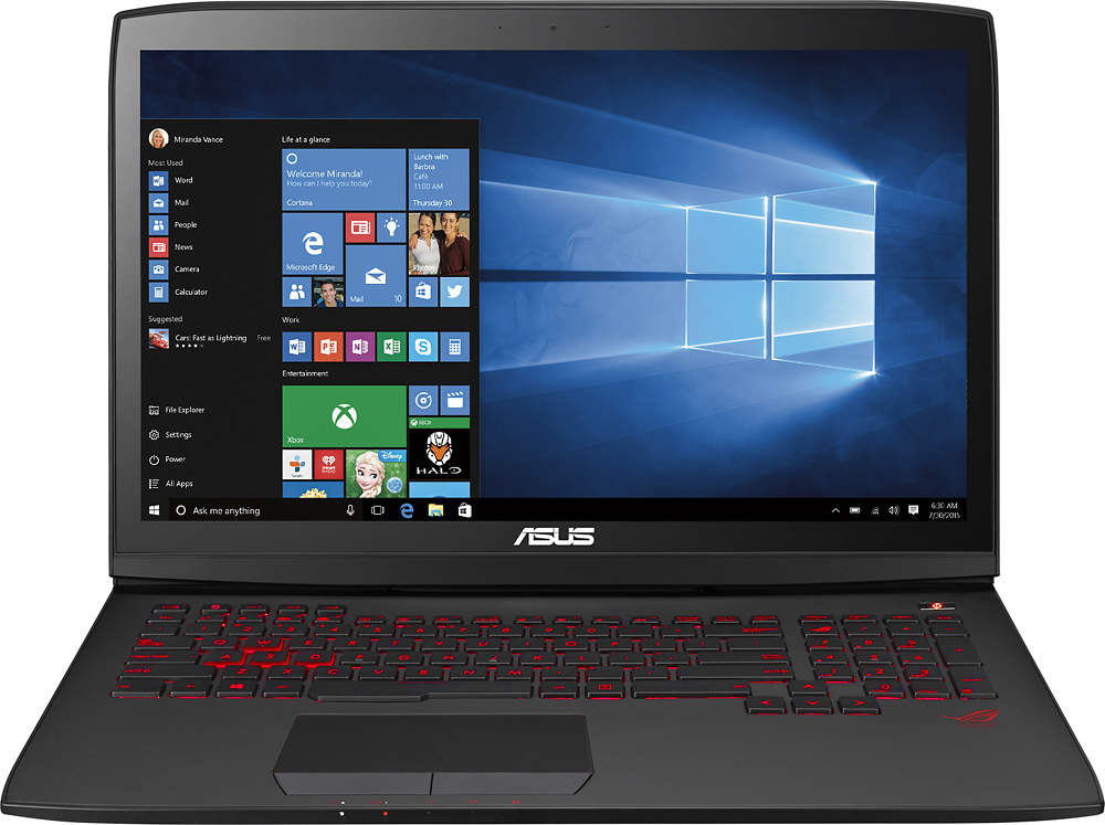 Salie Meenemen Buitenland ASUS 17.3" Touch-Screen Laptop Intel Core i7 8GB Memory 1TB Hard Drive  Black G751JL-BSI7T28 - Best Buy
