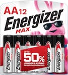 Energizer - MAX AA Batteries (12 Pack), Double A Alkaline Batteries