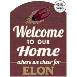 Jardine - Elon Phoenix 16'' x 22'' Indoor/Outdoor Marquee Sign - Maroon