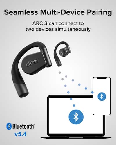 Cleer ARC 3 Open Ear Headphones – Dolby Audio, Snapdragon Cleer ARC 3 Open Ear Headphones – Dolby Audio, Snapdragon