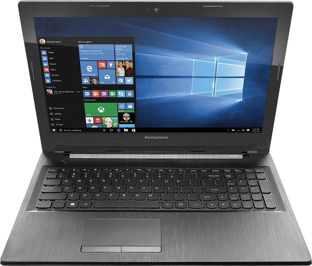 Alt View 11. Lenovo - 15.6" Laptop - AMD A8-Series - 6GB Memory - 500GB Hard Drive - Black.
