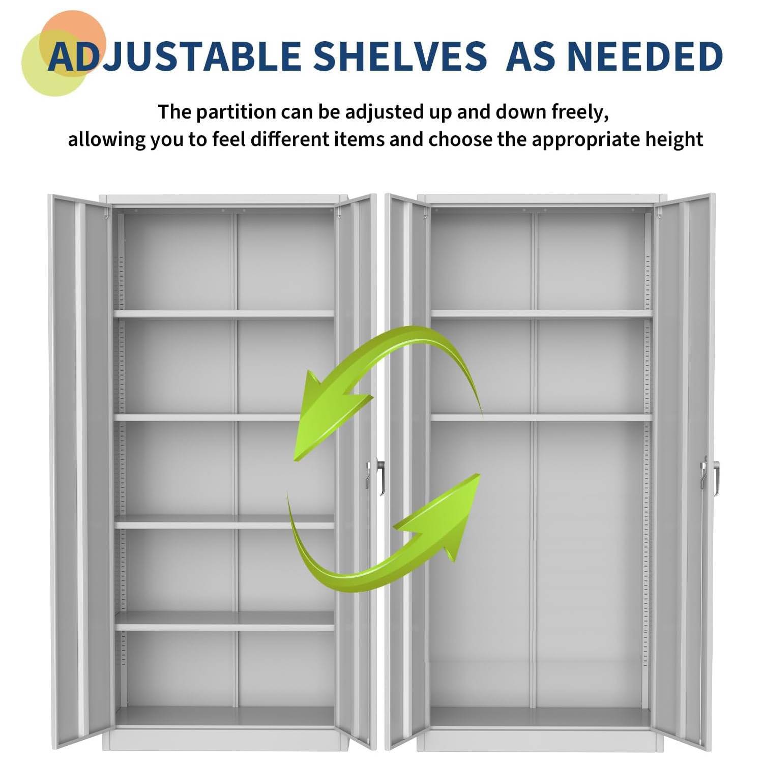 ADJUSTABLE SHELVES AS NEEDED
The partition can be adjusted up and down freely, allowing you to feel different items and choose the appropriate height.