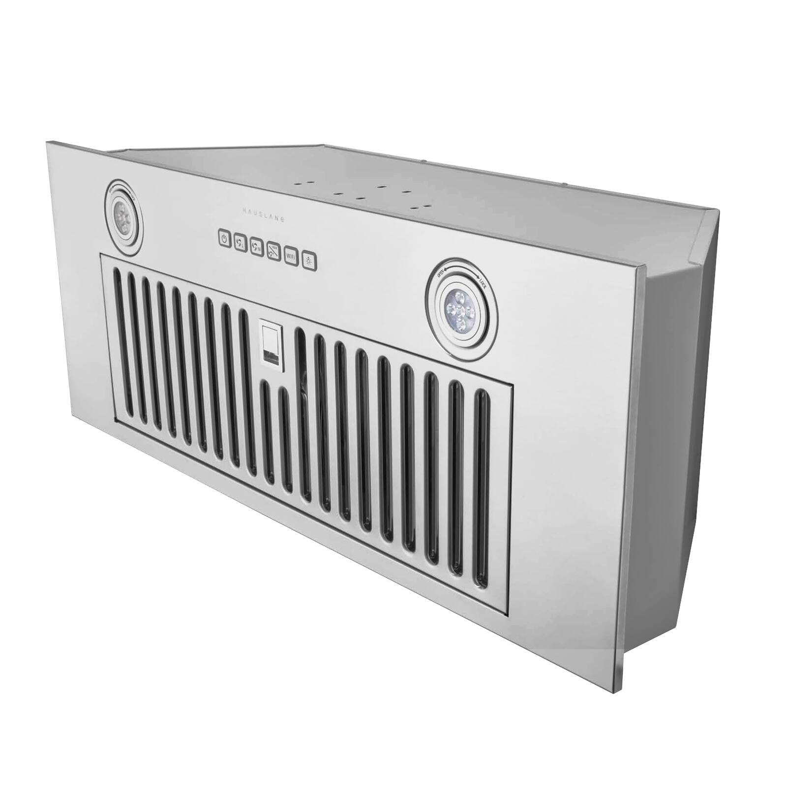 Alt View 4. Hauslane - Hauslane IN-R110 30-in Smart Insert Convertible Range Hood - Silver.