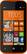 Front. BLU - WIN JR 4G with 4GB Memory Cell Phone (Unlocked) - Orange.