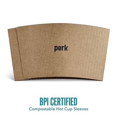 BPI CERTIFIED  
Compostable Hot Cup Sleeves  

perk