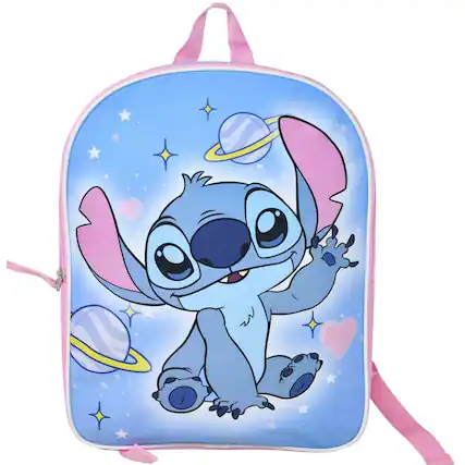 Front. Disney - Disney Blue Lilo and Stitch 16" School and Travel Backpack ages 3+ - Assorted Pre-Pack.