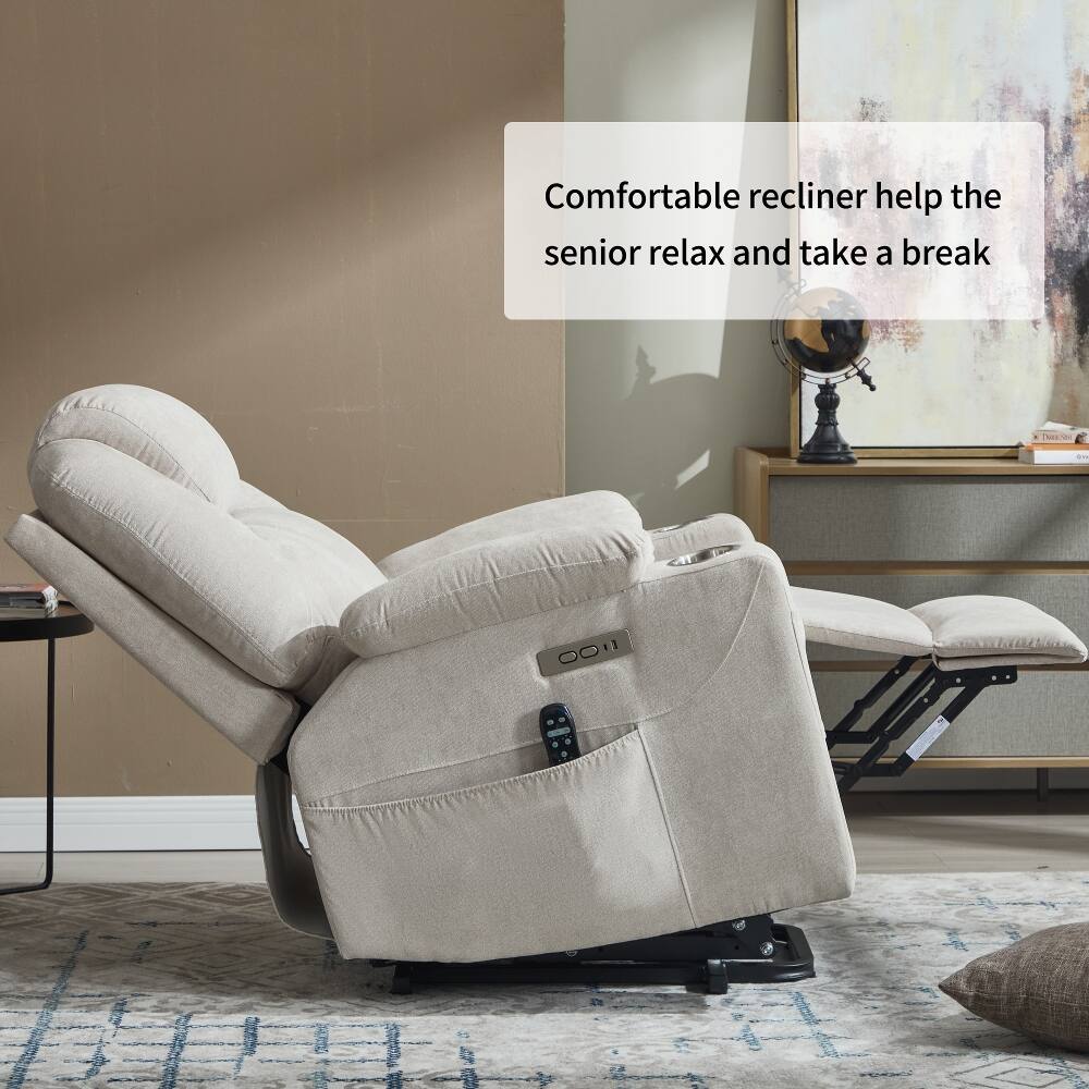 Comfortable recliner help the senior relax and take a break