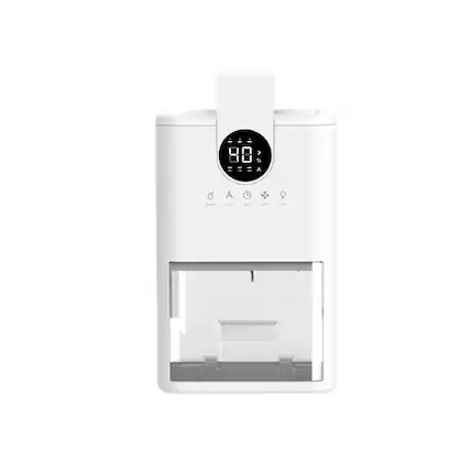 Front. Cluzine - Smart Dehumidifier with Digital Display, 3 Speeds, 7-Color Light & Auto Shut-Off.