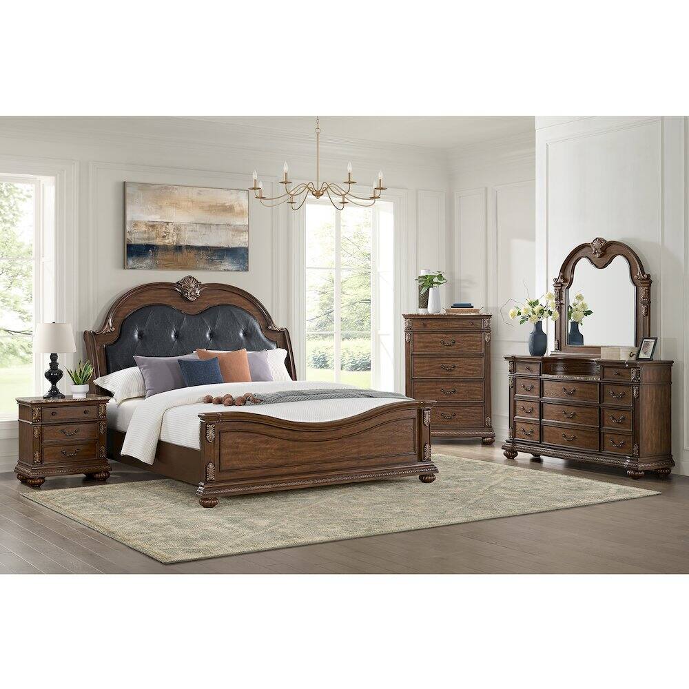 Alt View 8. Picket House Furnishings - Concerto Nightstand with USB-C in Brown - Brown.