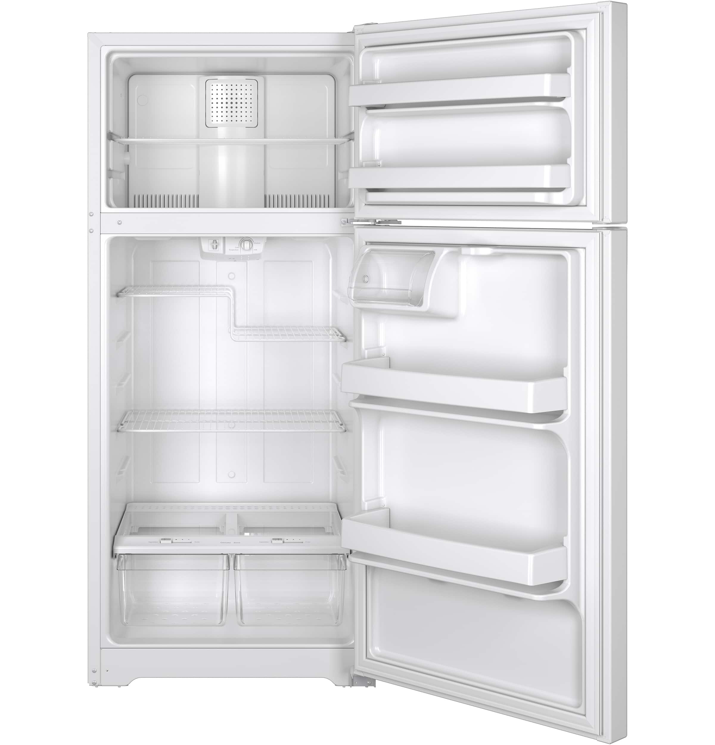 Alt View 13. GE - 15.6 Cu. Ft. Frost-Free Top-Freezer Refrigerator.