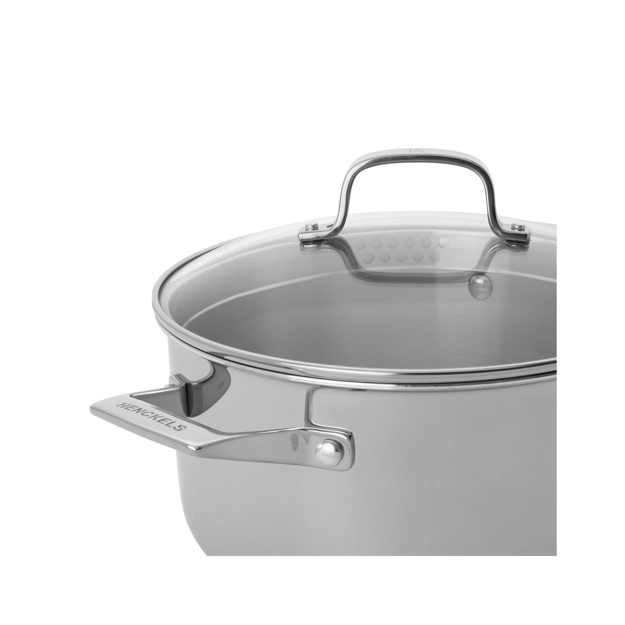 Back. Henckels - Henckels Clad H3 6-qt Stainless Steel Dutch Oven with Lid - Stainless Steel.