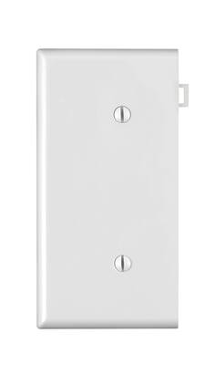 Leviton - 1 gang Thermoplastic Nylon Blank Wall Plate 1 pk - White