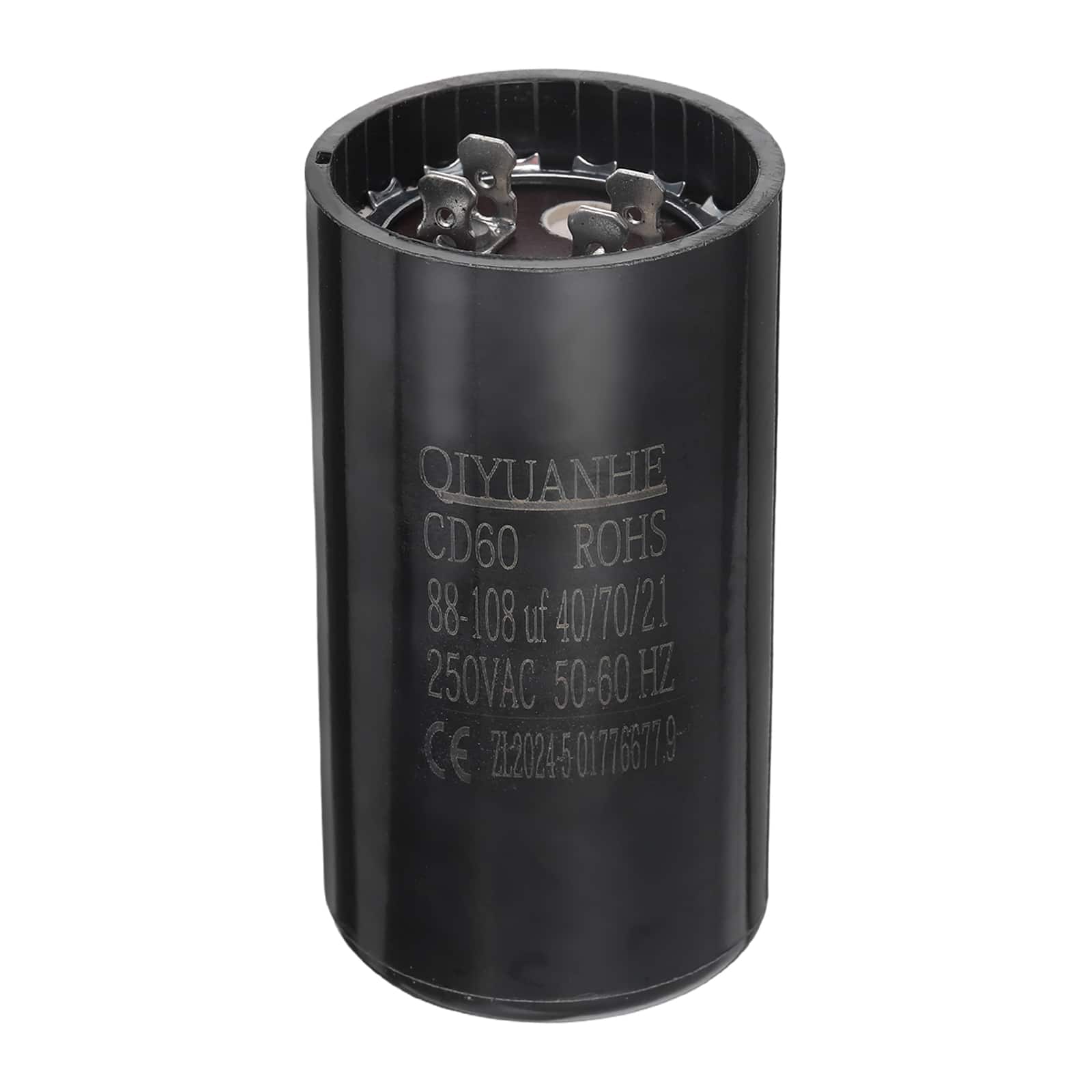 Unique Bargains - CD60 Motor Run Capacitor, 88-108uF MFD AC250V, 50-60Hz, for Electric Motor, 46x86mm - Black price history on PriceWatchPro