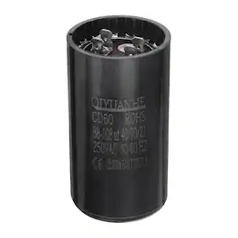 Unique Bargains - CD60 Motor Run Capacitor, 88-108uF MFD AC250V, 50-60Hz, for Electric Motor, 46x86mm - Black