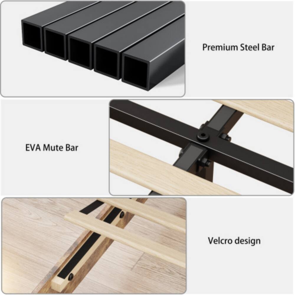Premium Steel Bar  
EVA Mute Bar  
Velcro design