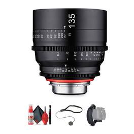 Rokinon - Xeen 135mm T2.2 Lens with MFT Mount Bundle - Black