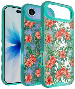 Smartish - iPhone Air MagSafe Case - Gripmunk Protective Slim Grip Magnetic Cover - Tropical