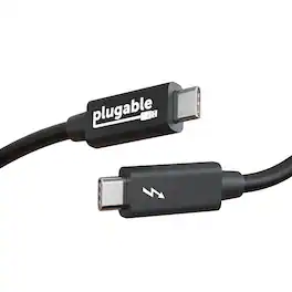 Plugable - Windows Transfer Cable 6.6ft (2m) Bravura Software, TBT 3 / 4 USB4 - Black
