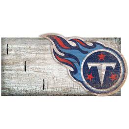 Fan Creations - Tennessee Titans 6" x 12" Mounted Key Holder - Multicolor