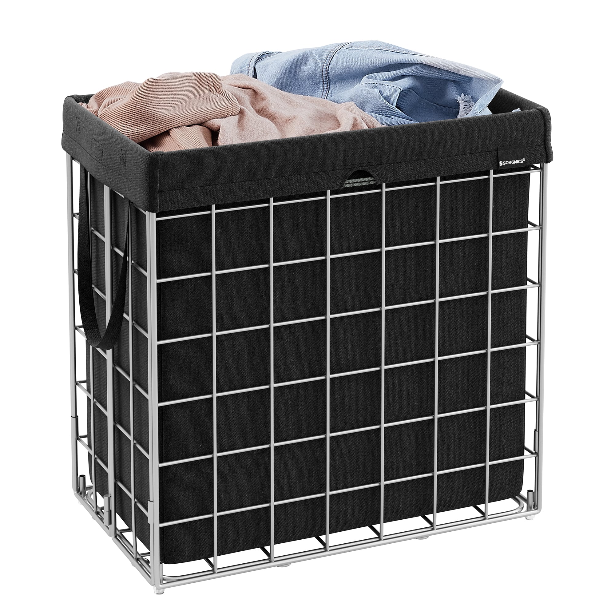 Songmics Home - Laundry Hamper, 29 Gal. (110L) Laundry Basket, Collapsible Clothes Hamper, Removable and Washable Liner - Black price history on PriceWatchPro