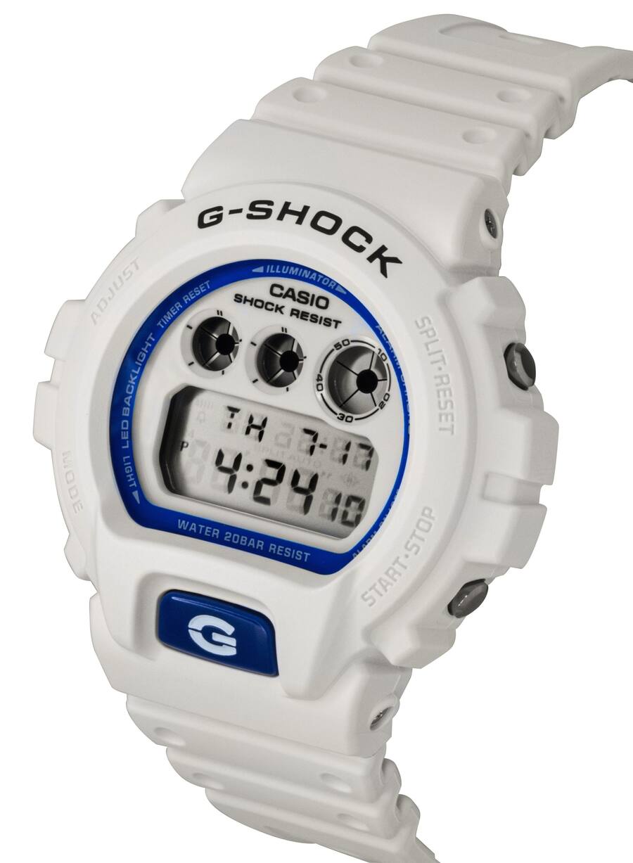 Casio G Shock Digital Resin Strap Quartz DW 6900HDS 7A1 200M Men's