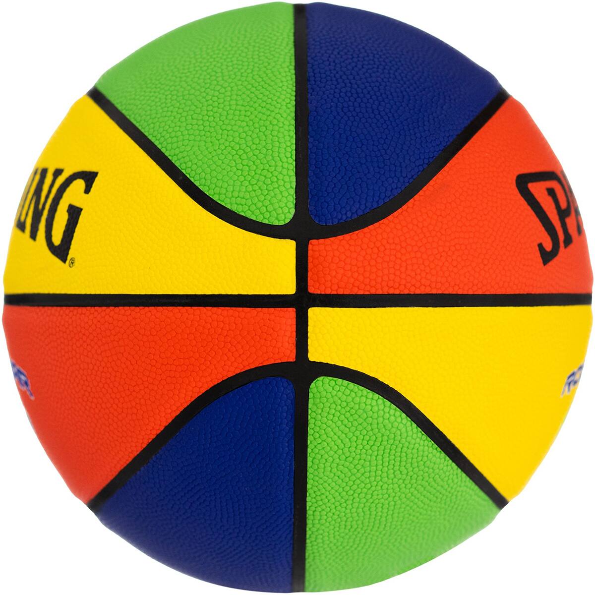 Alt View 3. Spalding - Spalding Youth Rookie Gear Soft Grip Indoor/Outdoor Basketball - Multicolor - Multicolor.