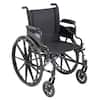 Front. Invacare - 9000 XT High Performance Lightweight Wheelchair with Desk Arms (18" Seat) - Black.