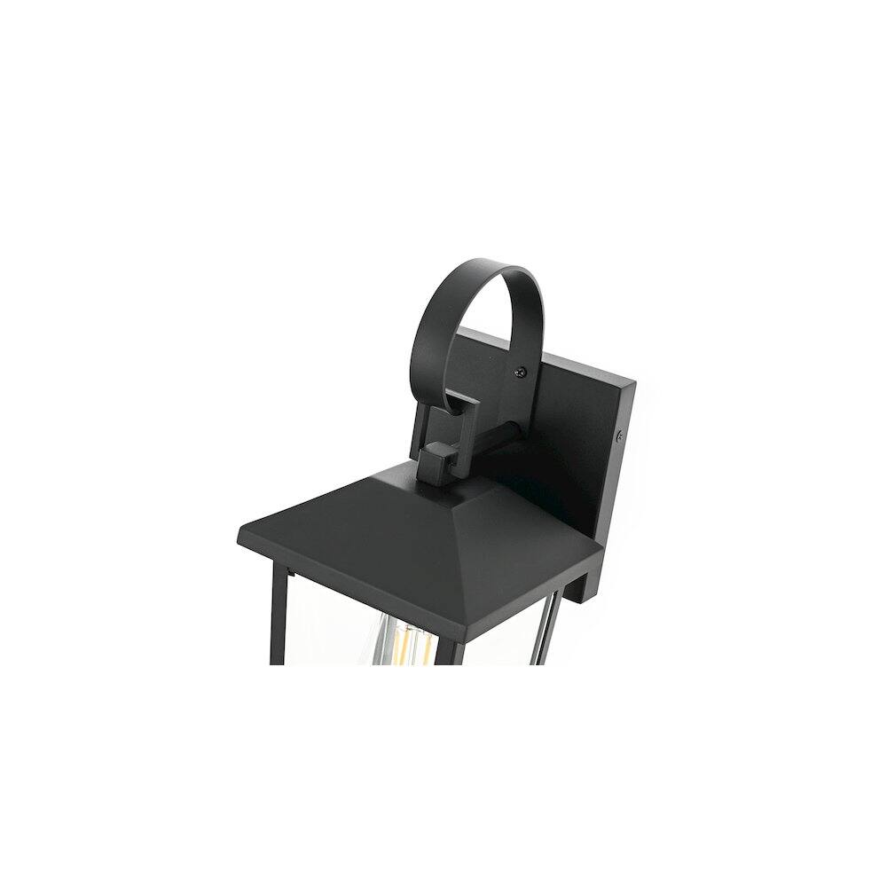Left. Elegant Lighting - Riggs 5.5 inch Outdoor Wall Sconce in Black - Black.