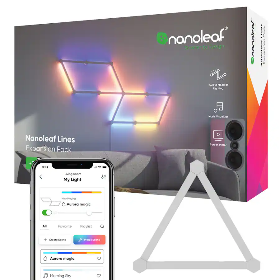 Nanoleaf Lines 60 Degrees Expansion Pack (3 Light Lines) Multicolor ...