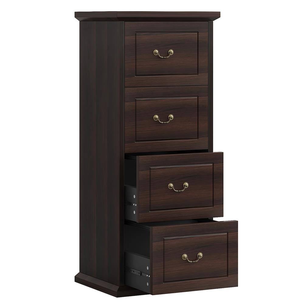 Left. Kadyn - Kadyn Filing Stroage Cabinets,File Stroage Cabinet, 4-Drawer File Cabinet, Vertical Wood Filing Cabinet,Brown - Brown.