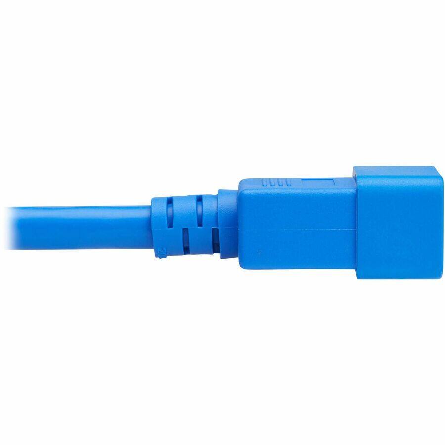 Alt View 5. Tripp Lite - Eaton Tripp Lite Series Power Cord, C20 to C21 - Heavy-Duty, 20A, 250V, 12 AWG, 4 ft. (1.2 m), Blue - For Network - Blue.