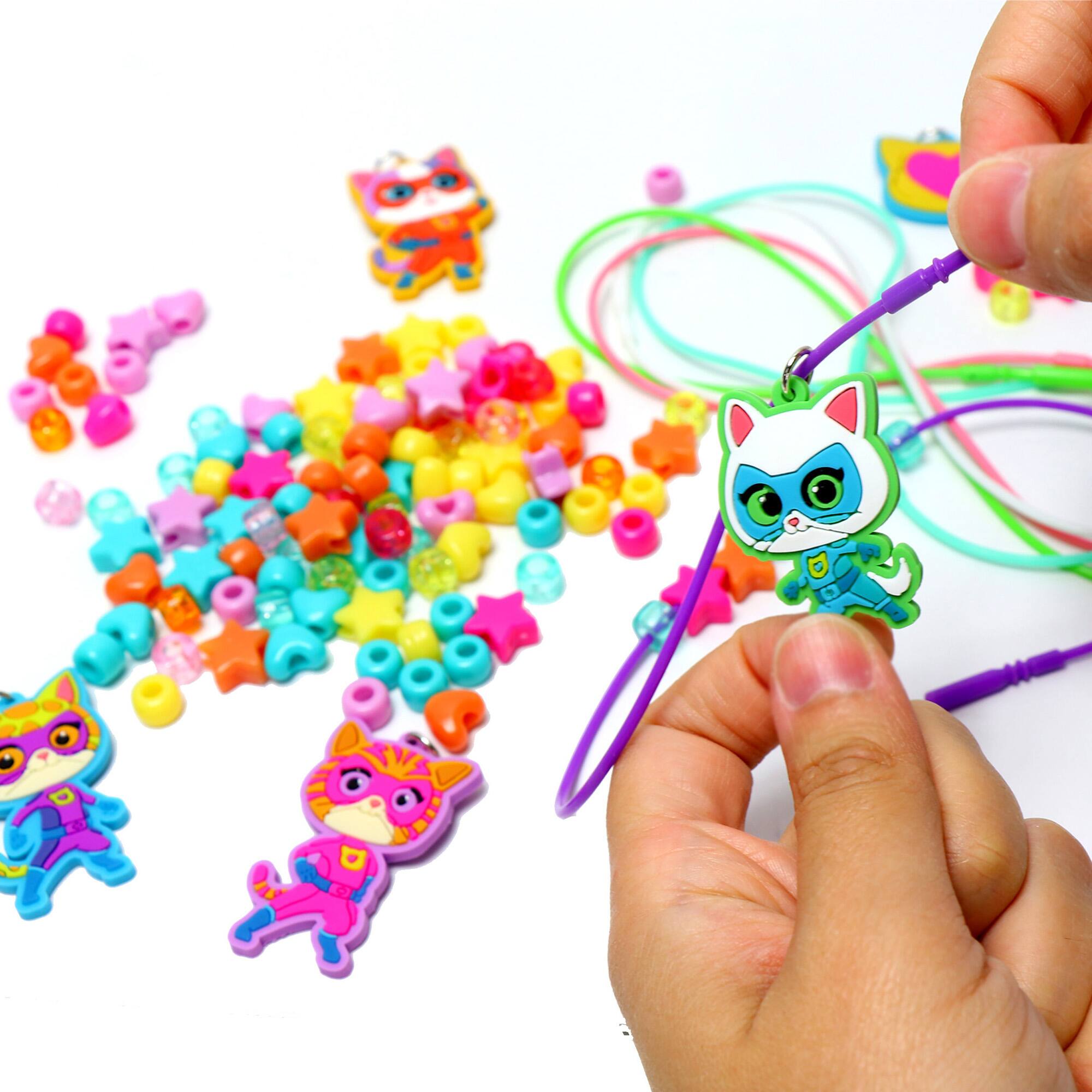 Back. Tara Toys - Tara Toys - Super Kitties - Necklace Activity Set, 161pc Jewelry Craft Kit.