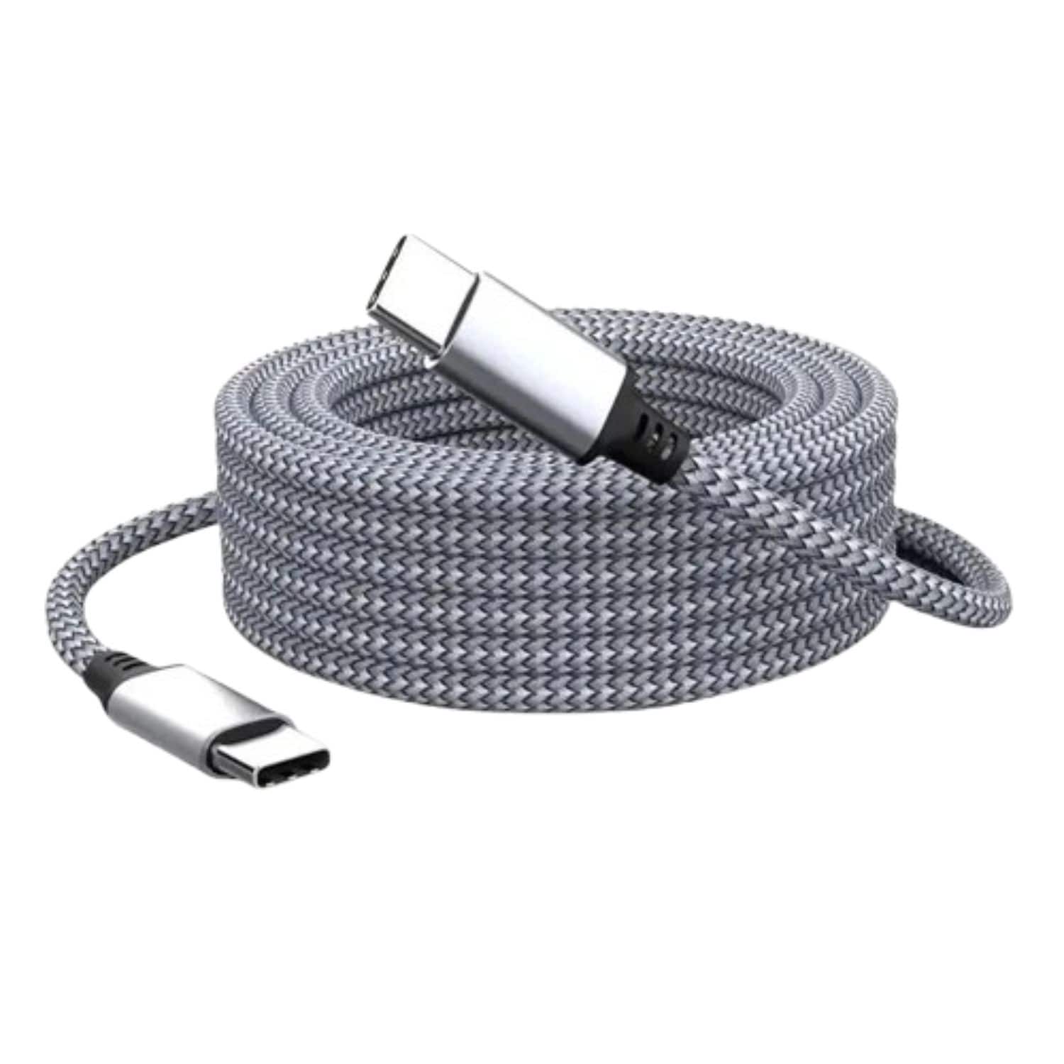 Home Collection - 60W USB-C to USB-C Fast Charging Cable 6FT (2M) – Nylon Braided PD Charger Cord for iPhone 16/15, Samsung, MacBook