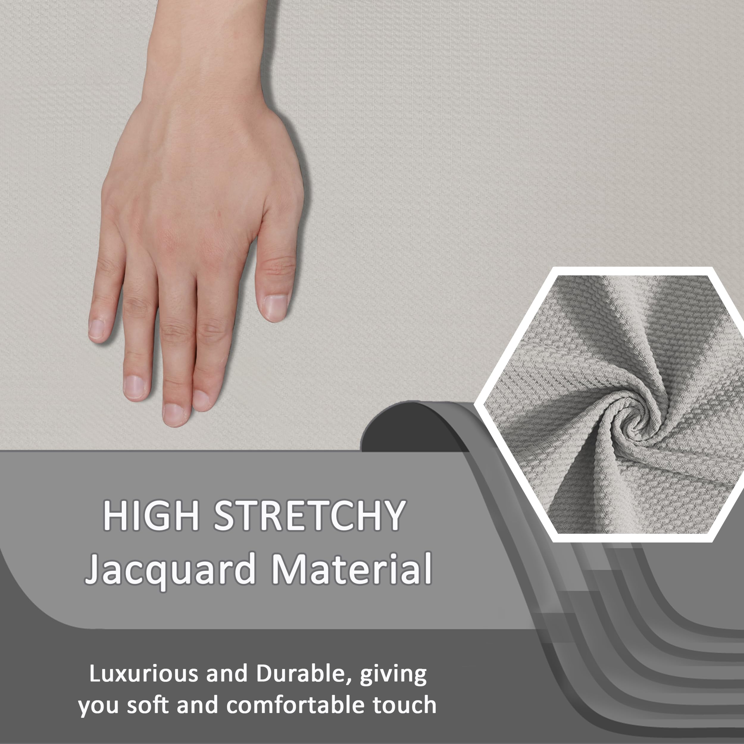 HIGH STRETCHY Jacquard Material

Luxurious and Durable, giving you soft and comfortable touch
