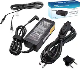 HQRP - AC Adapter + Subwoofer Cord Kit for Polk Audio SurroundBar 2000/3000/4000, IHT-2000/3000/4000 Power Supply Set - Black