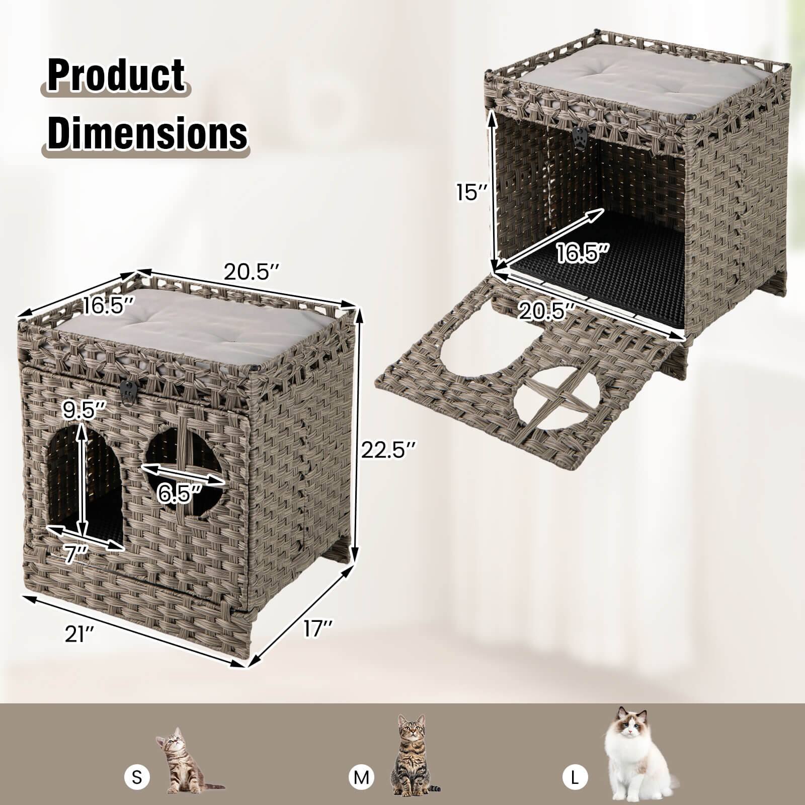 Product Dimensions

- S: 15" x 16.5" x 20.5" x 9.5" x 6.5" x 7" x 21" x 17"
- M: 15" x 16.5" x 20.5" x 9.5" x 6.5" x 7" x 21" x 17"
- L: 15" x 16.5" x 20.5" x 9.5" x 6.5" x 7" x 21" x 17"