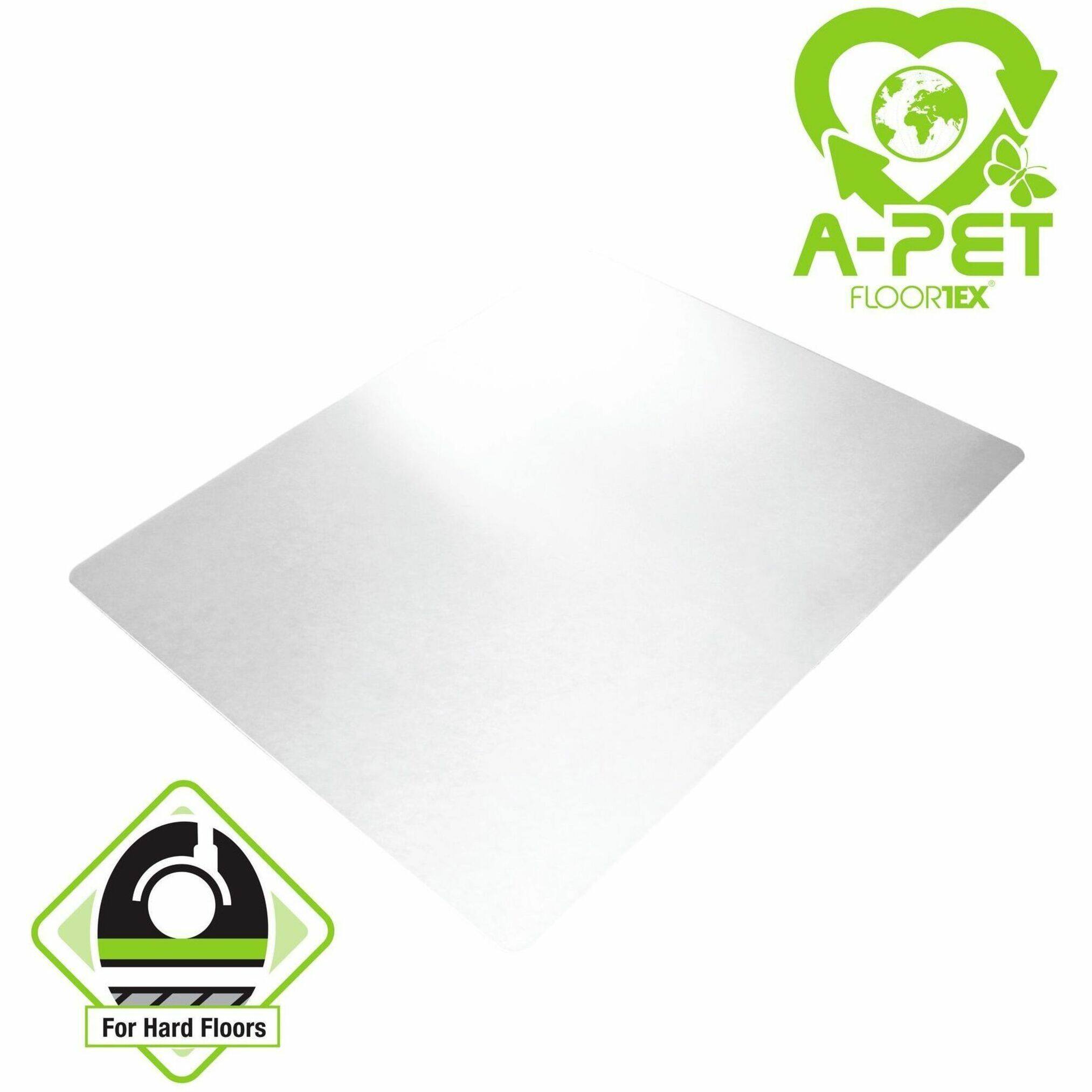 Alt View 16. Floortex - Advantagemat Plus APET Rectangular for Hard Floors - 36'' x 48'' - Clear.