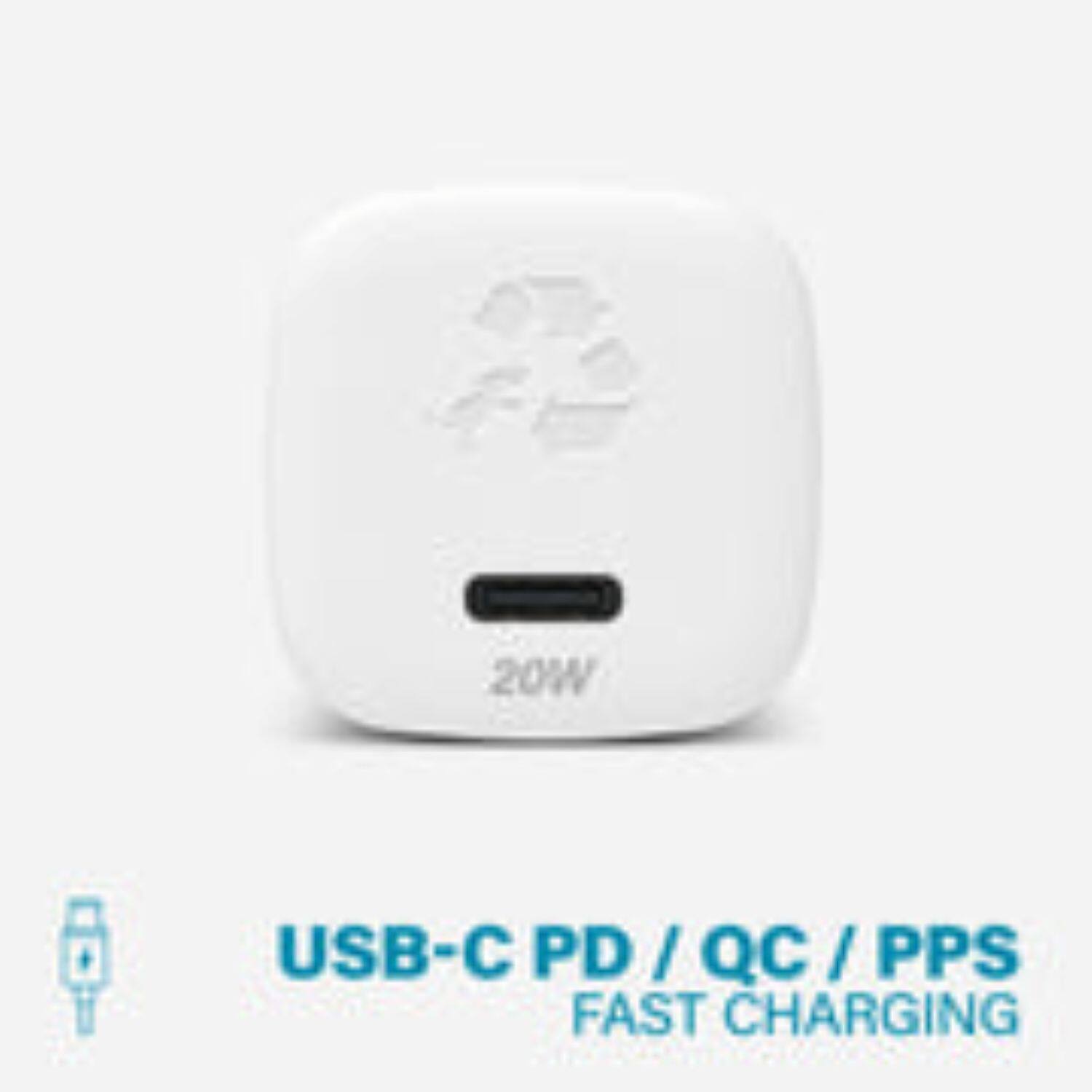 20W USB-C PD / QC / PPS FAST CHARGING