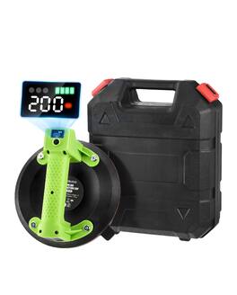 Unique Bargains - Electric Suction Cup for Glass, 8" Tile Vacuum Lifter with LCD Display and Battery, 200KG Load Capacity Lifting Tool