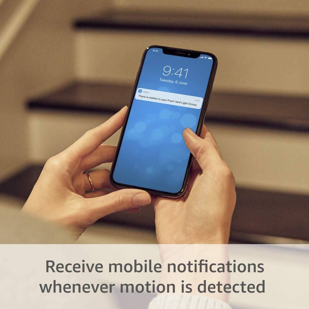 9:41  
Tuesday, 6 June  

There is motion in your Front Yard Light Group.  

Receive mobile notifications whenever motion is detected