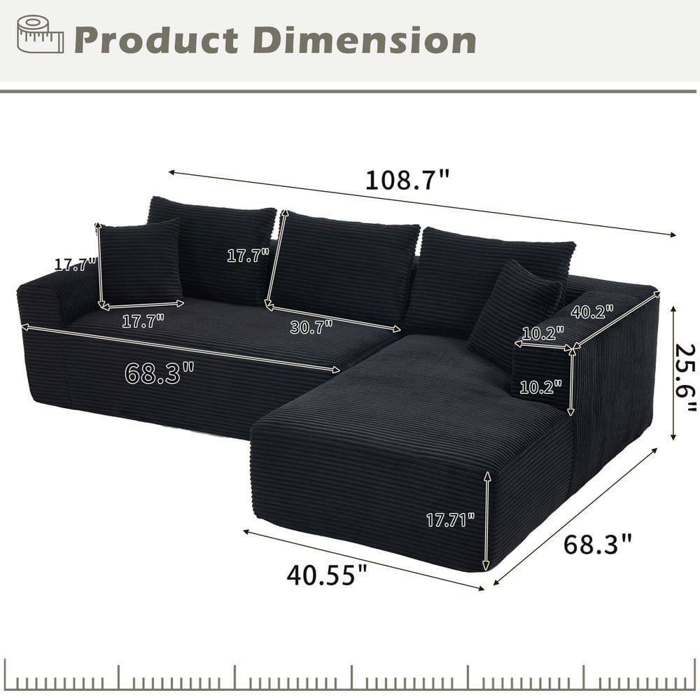 Product Dimension

108.7"  
17.7"  
17.7"  
30.7"  
68.3"  
40.2"  
10.2"  
10.2"  
40.55"  
68.3"  
25.6"  
17.71"  
26.6"