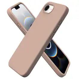 Ornarto - Compatible with iPhone 16e Case 6.1", Liquid Silicone Shockproof Protective Cover - Titanium